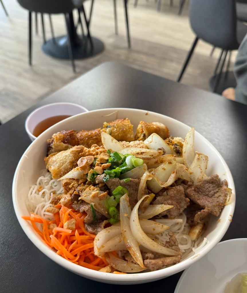 Vietnamese food made with fresh ingredients at Tasty Pho 100 Saskatoon SK